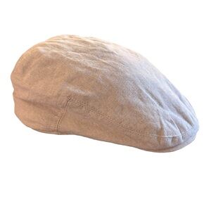 Biddy Murphy Hatman of Ireland 100% Irish Linen Flat Cap Size Medium 7 1/8” 58cm
